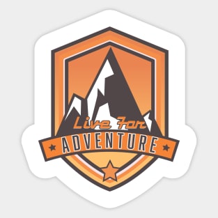 Live For Adventure Sticker